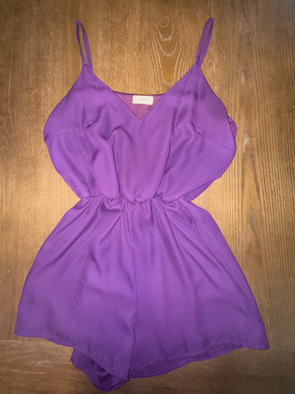 Adrienne | Purple Spaghetti Strap Romper | Size Small